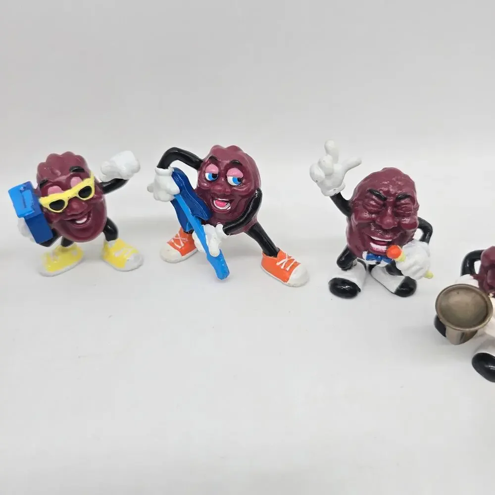 Vintage California Raisins PVC Figurine Lot of 10 Calrab Applause Toys 1987 1988